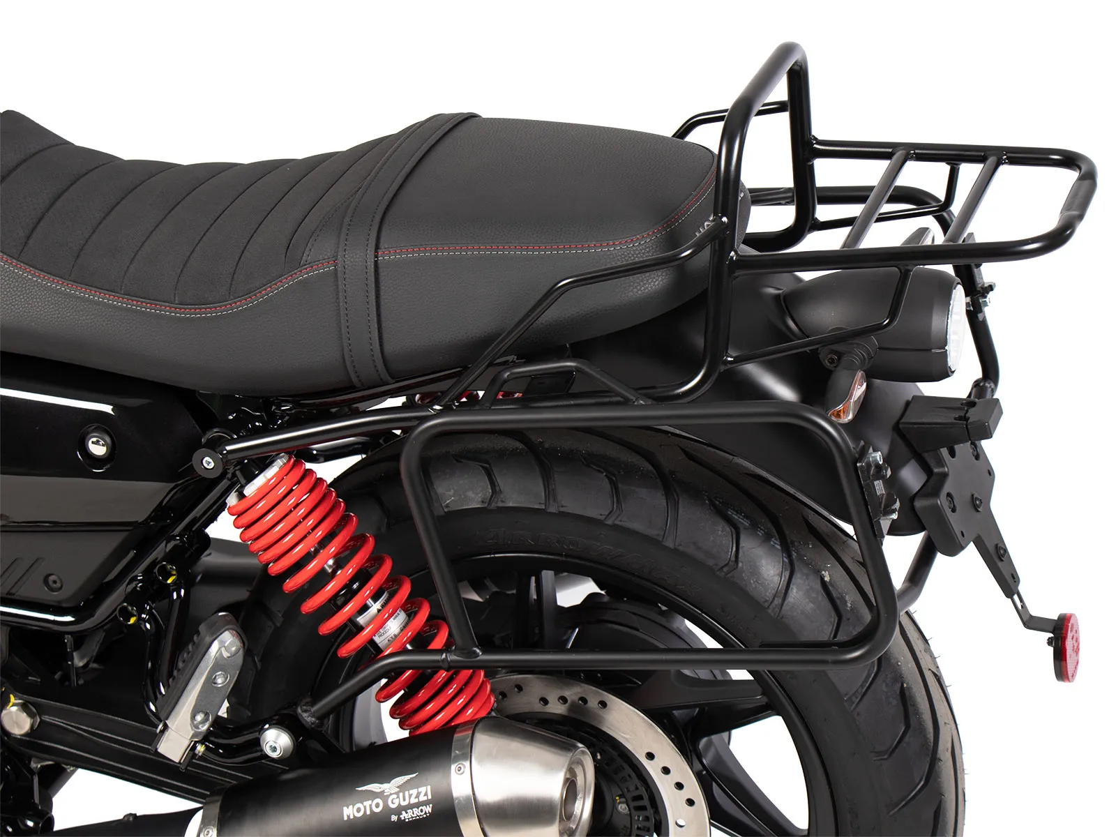 Side case carrier fixed black for Moto Guzzi V7 Stone Special Edition (850cc) (2022-2023)