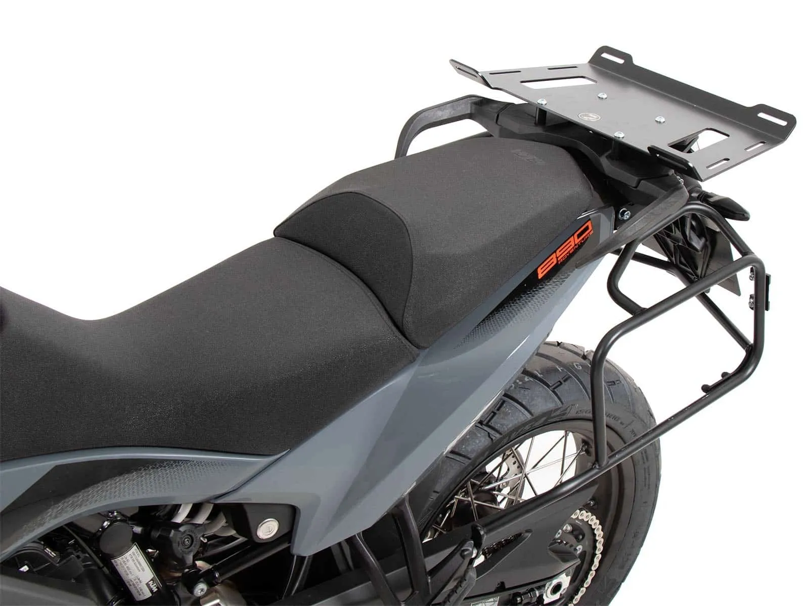 Side case carrier fixed black for KTM 890 Adventure / R / Rally (2021-2022)