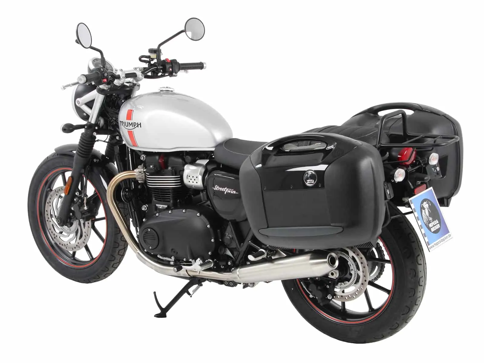 Side case carrier bolted chrome for Triumph Speed Twin 900 (2023-2024)