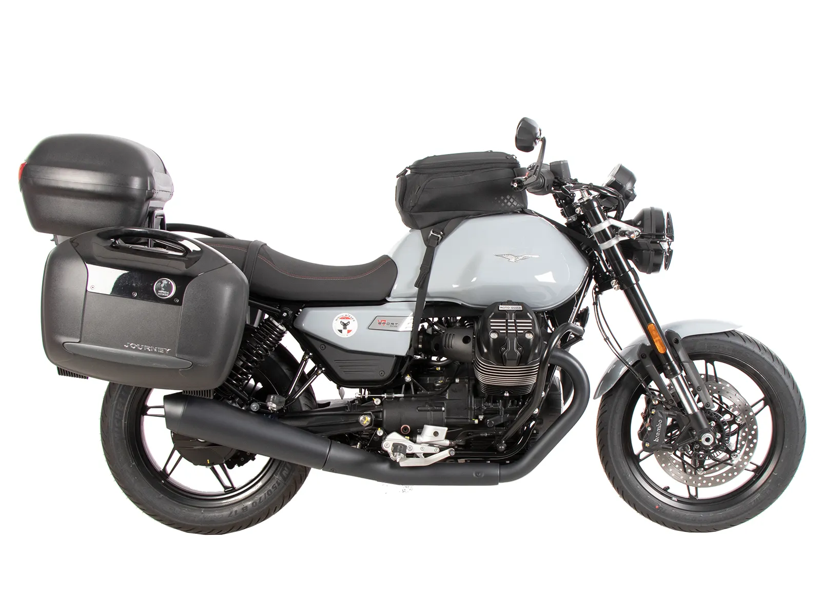 Tubular luggage rack Topcaseträger black for Moto Guzzi V7 Stone (2025-)