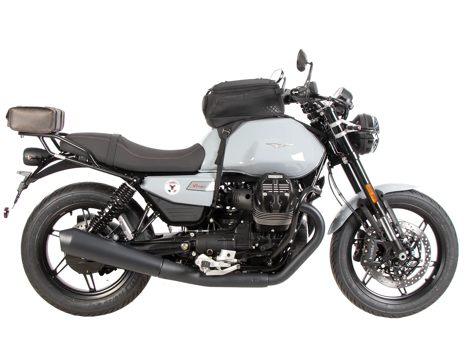 Tubular luggage rack black for Moto Guzzi V7 Sport (2025-)