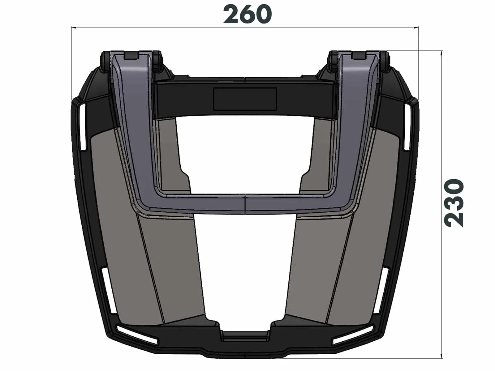 Easyrack top case carrier black for Yamaha Ténéré 700 World Raid (2022-2024) /World Rally (2023-2024)
