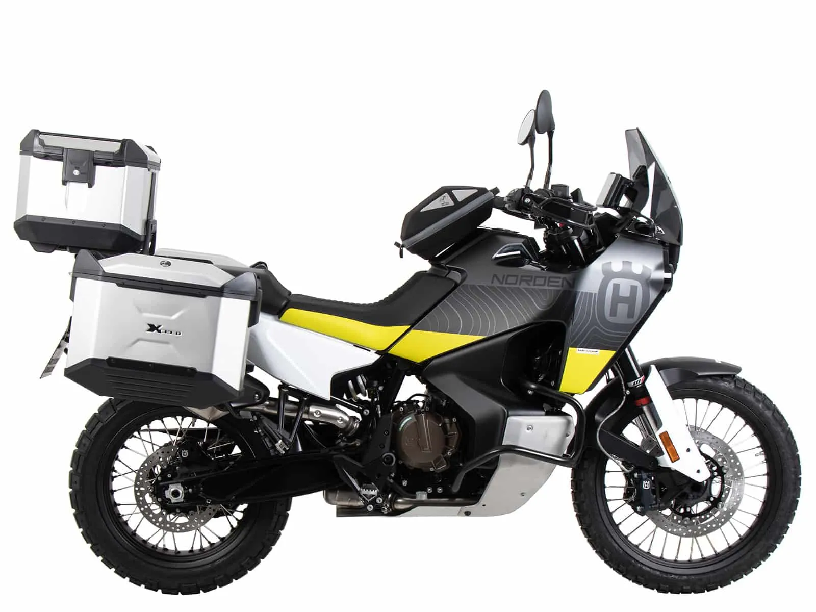 Easyrack top case carrier for combination with original luggage rack black for Husqvarna Norden 901 / Expedition (2022-)