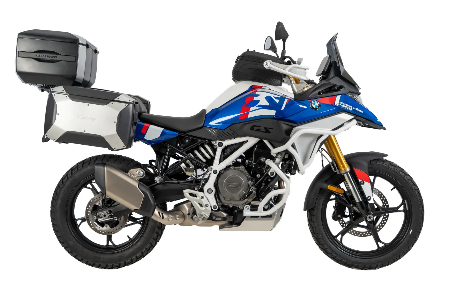 Smartrack Set incl. Xcore Topcase for BMW F 450 GS (2026-) - Silver/Black