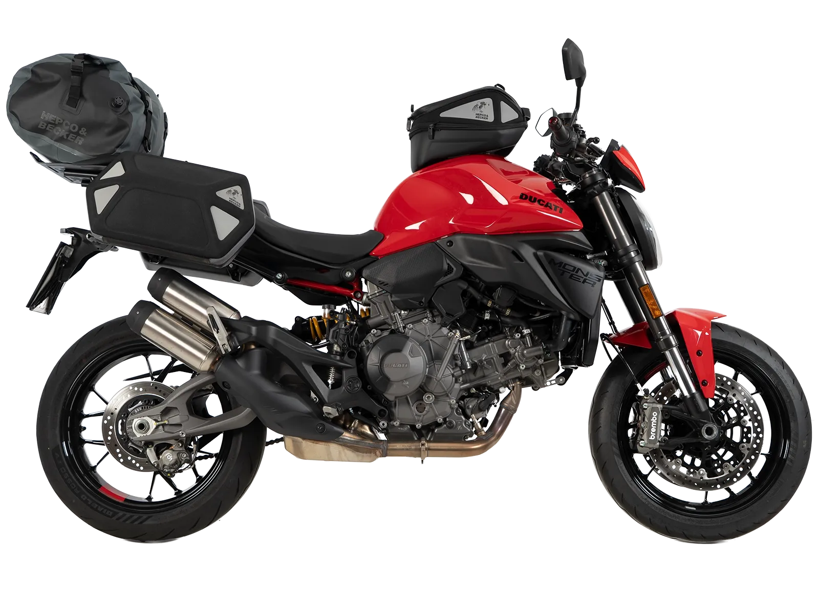 Luggage rack extension black for Ducati Monster 890 / + (2026-)