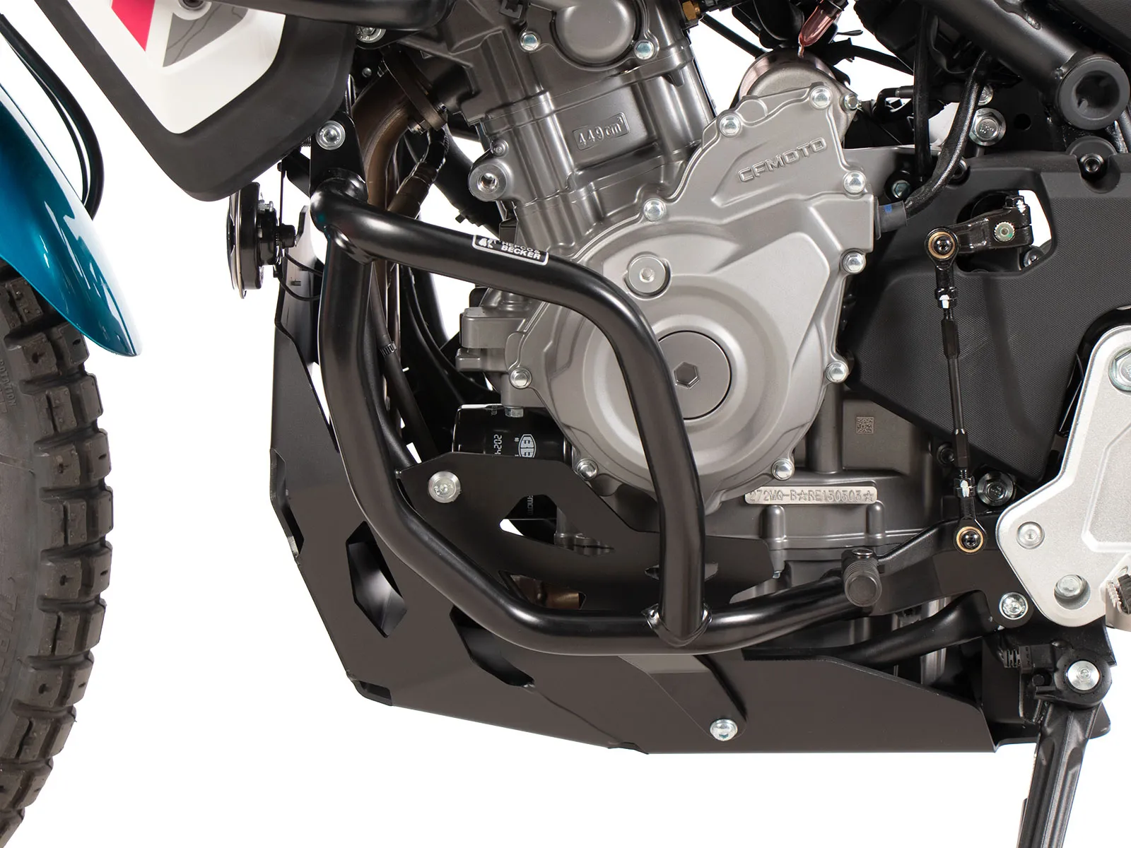 Engine protection plate black for CF Moto 450 MT (2024-)