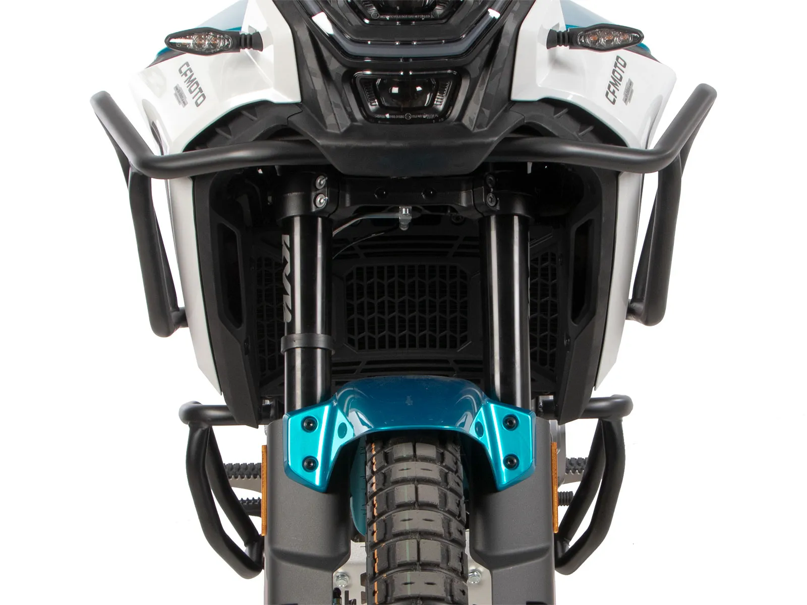 Black tank guard for CF Moto 450 MT (2024-)