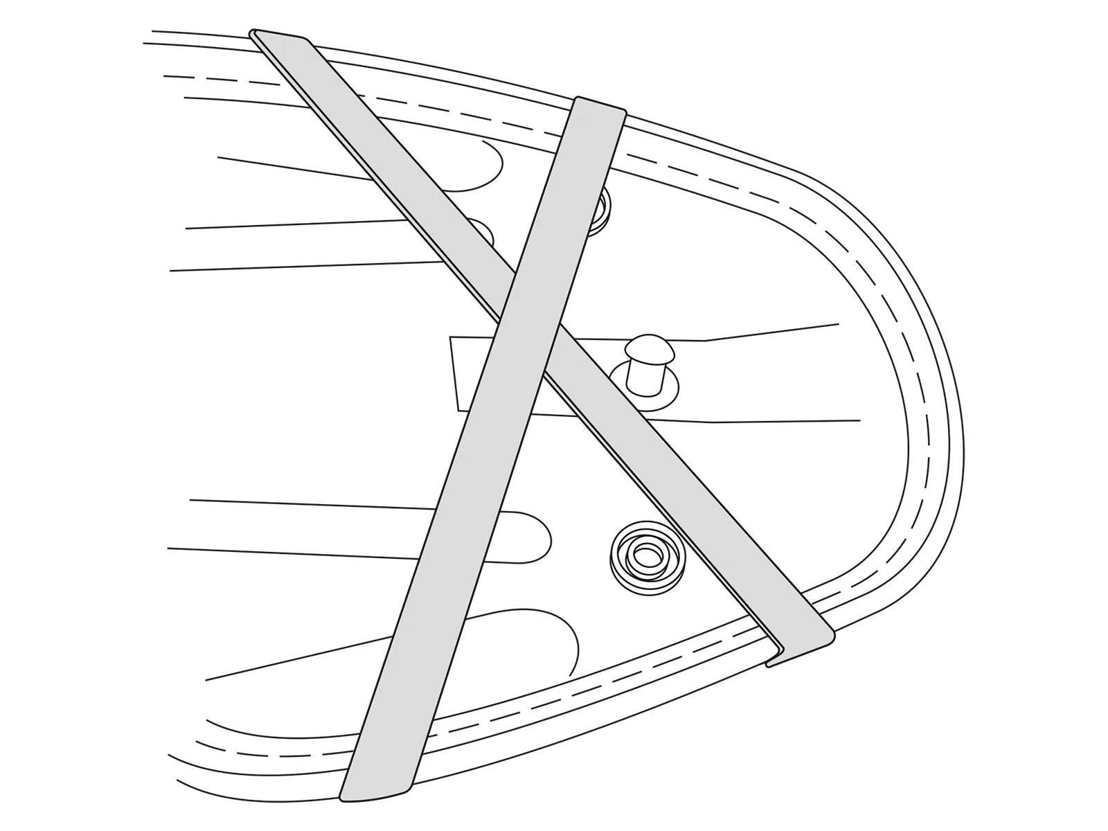 Seatpad Basic Set incl. counterholder (locking unit)