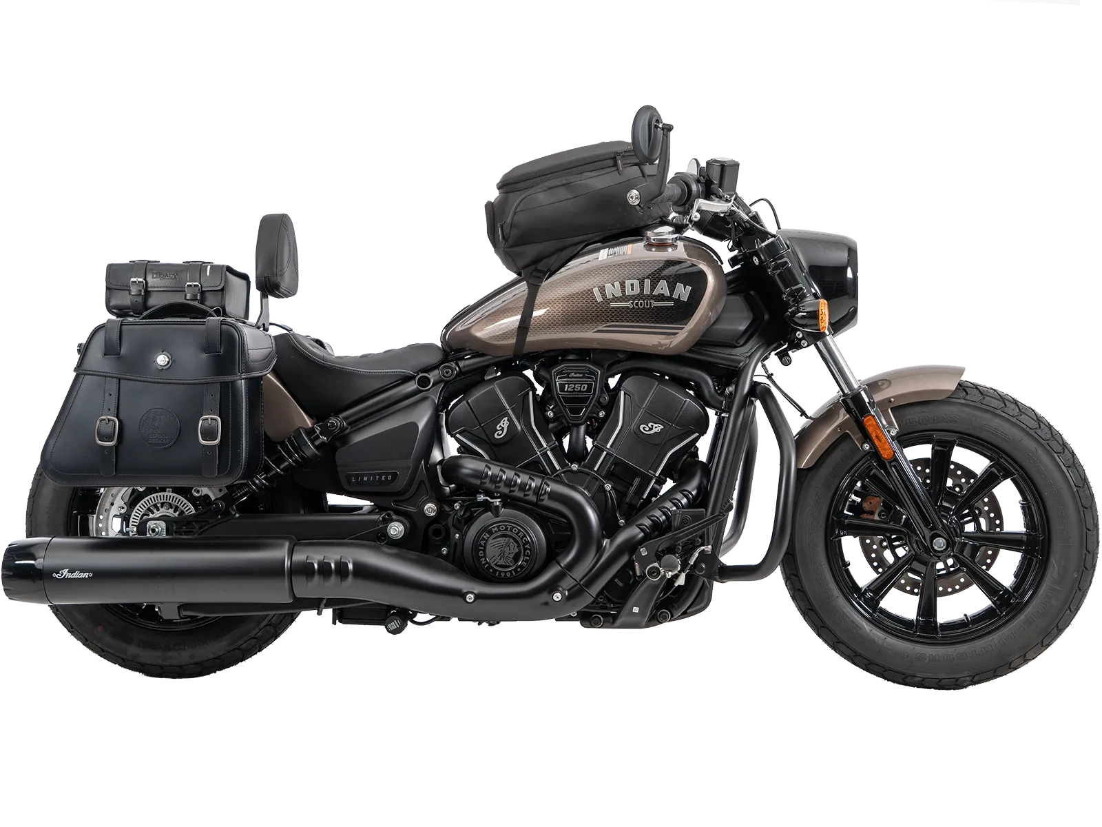 Solorack with backrest black for Indian Scout Bobber (2025-)