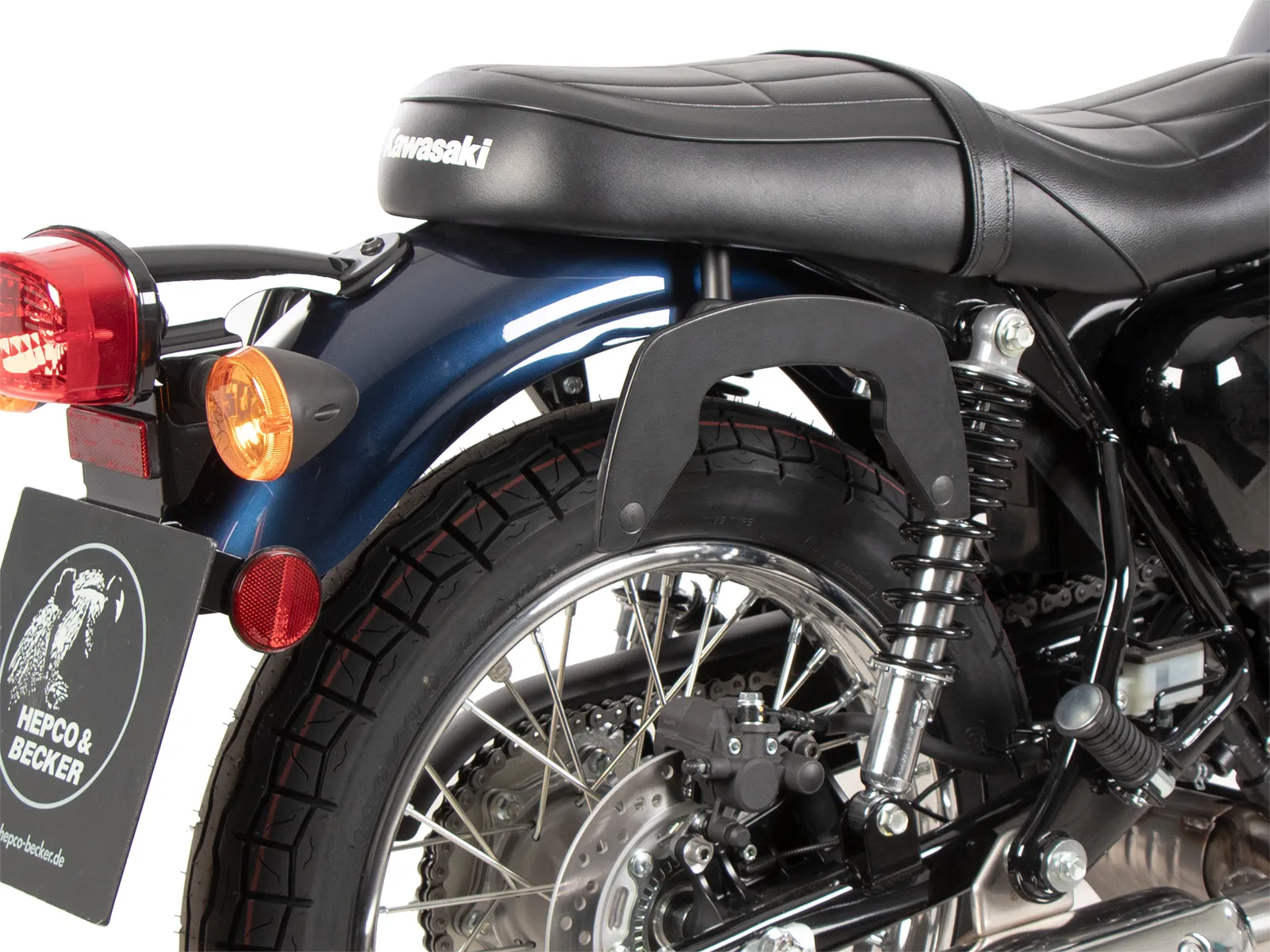 C-Bow side carrier black for Kawasaki W230 / Meguro S1 (2025-)
