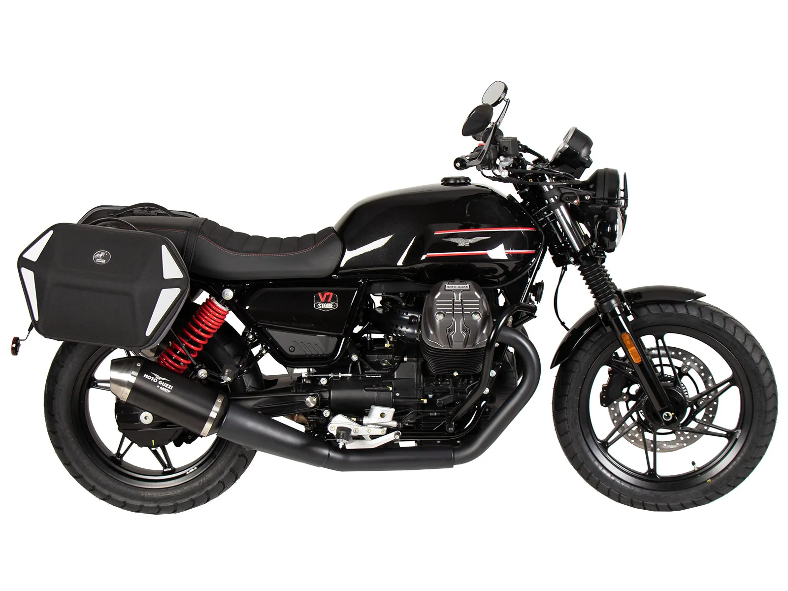 C-Bow side carrier black for Moto Guzzi V7 Stone Special Edition (850cc) (2022-2023)