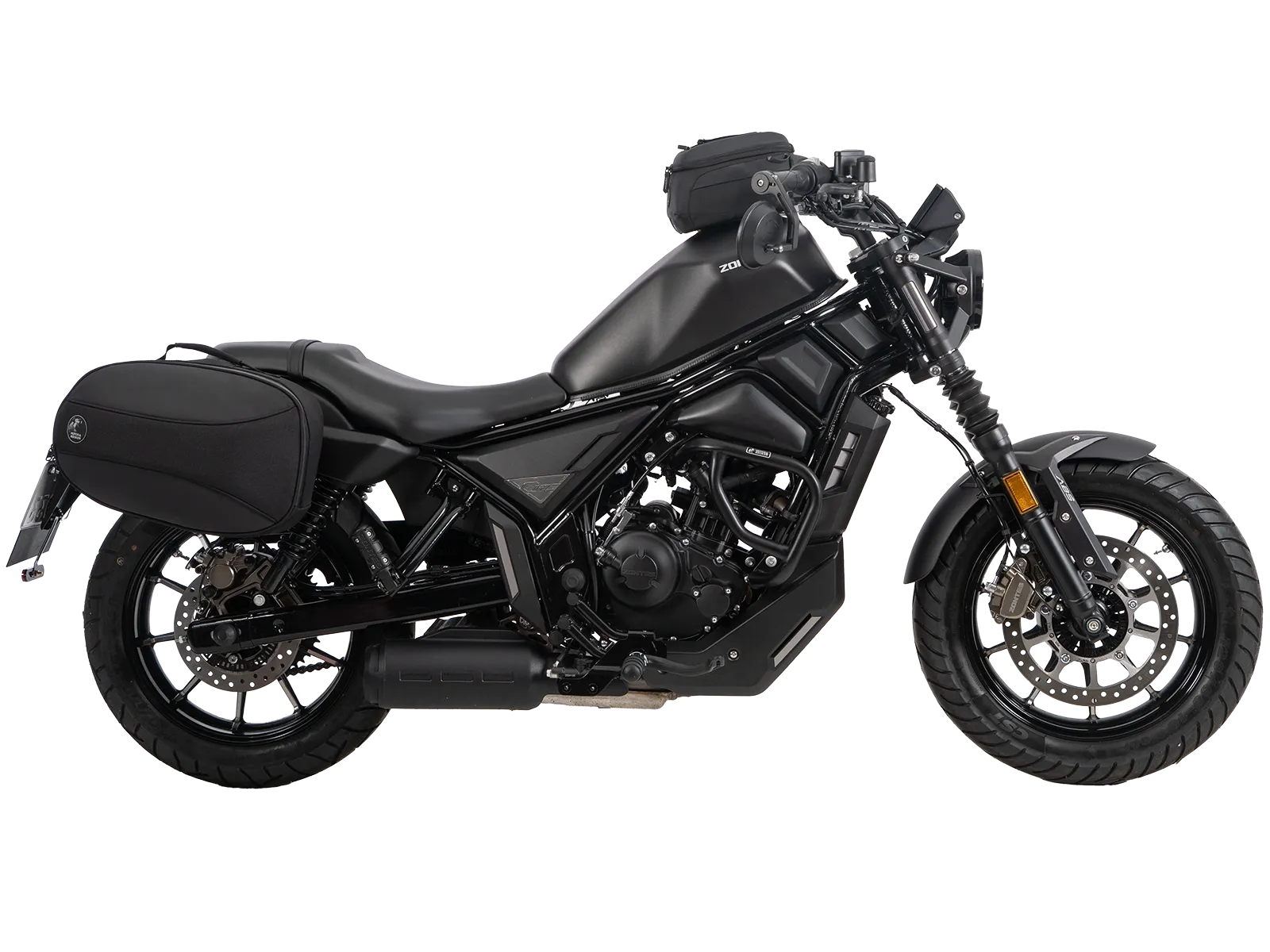 C-Bow side carrier black for Zontes 125-C2 (2025-)