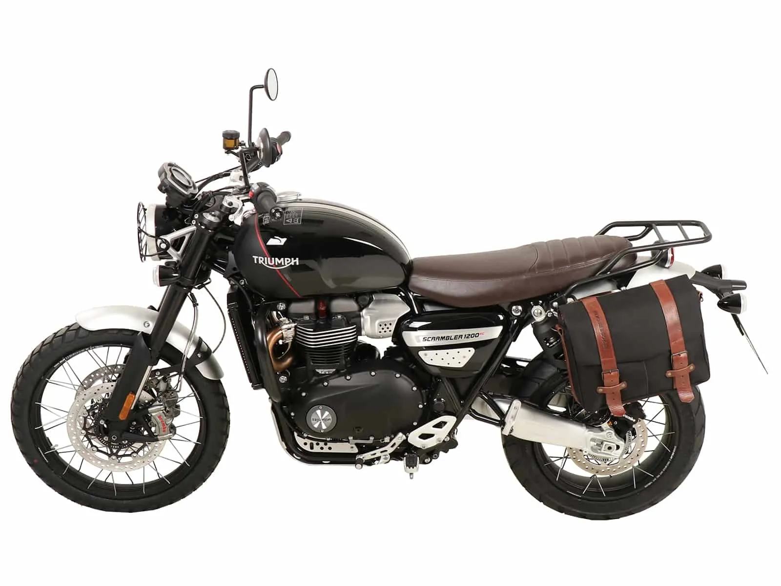C-Bow side carrier one-sided left black for Triumph Scrambler 1200 XC (2019-2023)