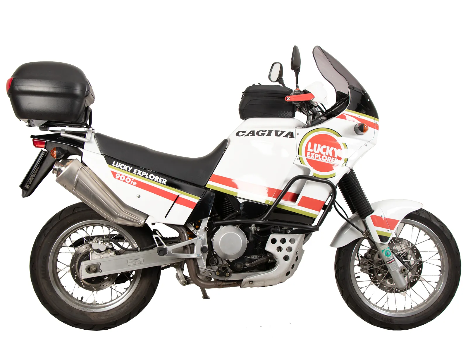 Tubular luggage rack Topcaseträger black for Cagiva Elefant 900 i.e. (1990-1992)