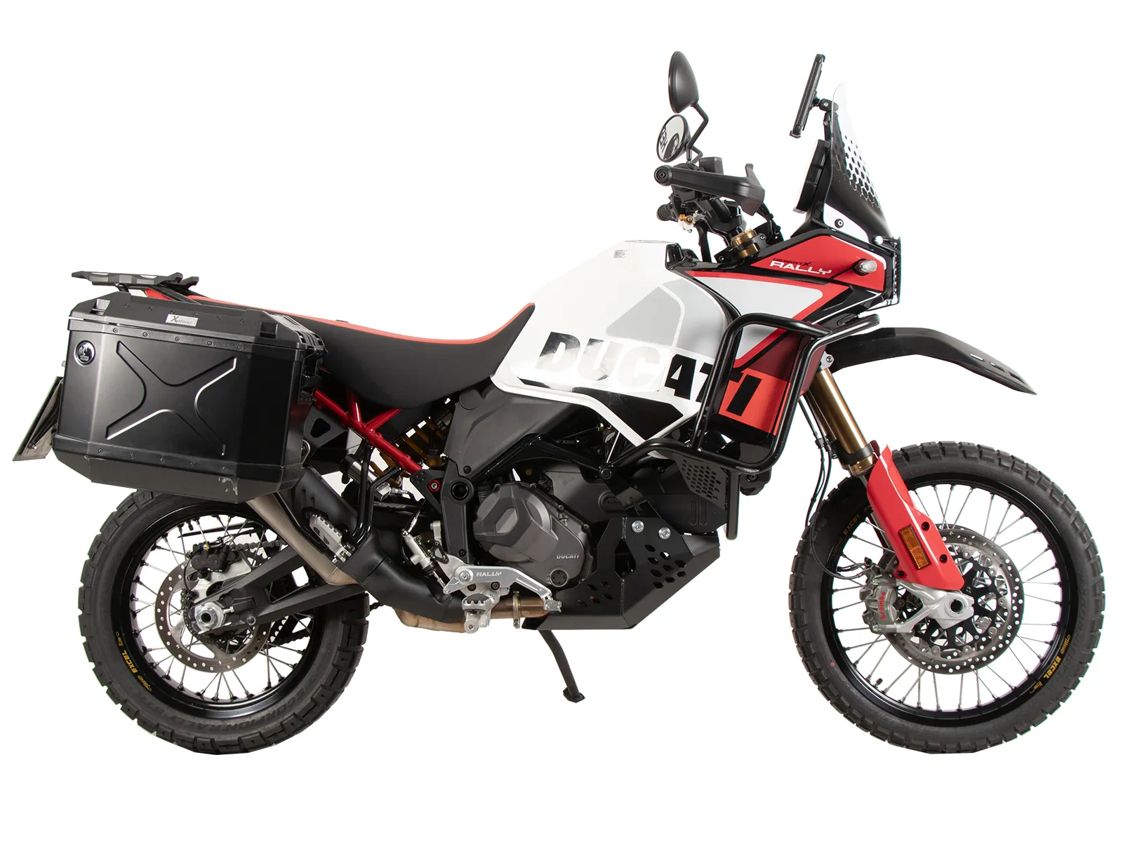 Suitcase carrier set cutout black incl. Xplorer cutout black Suitcase set for Ducati DesertX Rally (2024-)