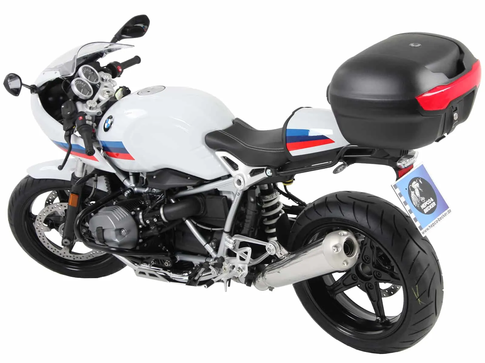 Alurack top case carrier black for BMW R nineT Racer (2017-2023)