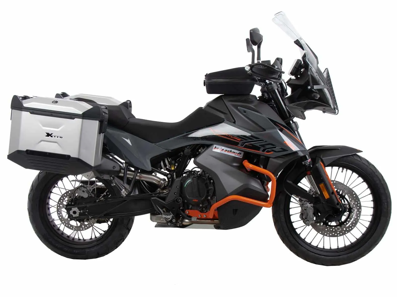 Side case carrier fixed black for KTM 890 Adventure / R / Rally (2021-2022)