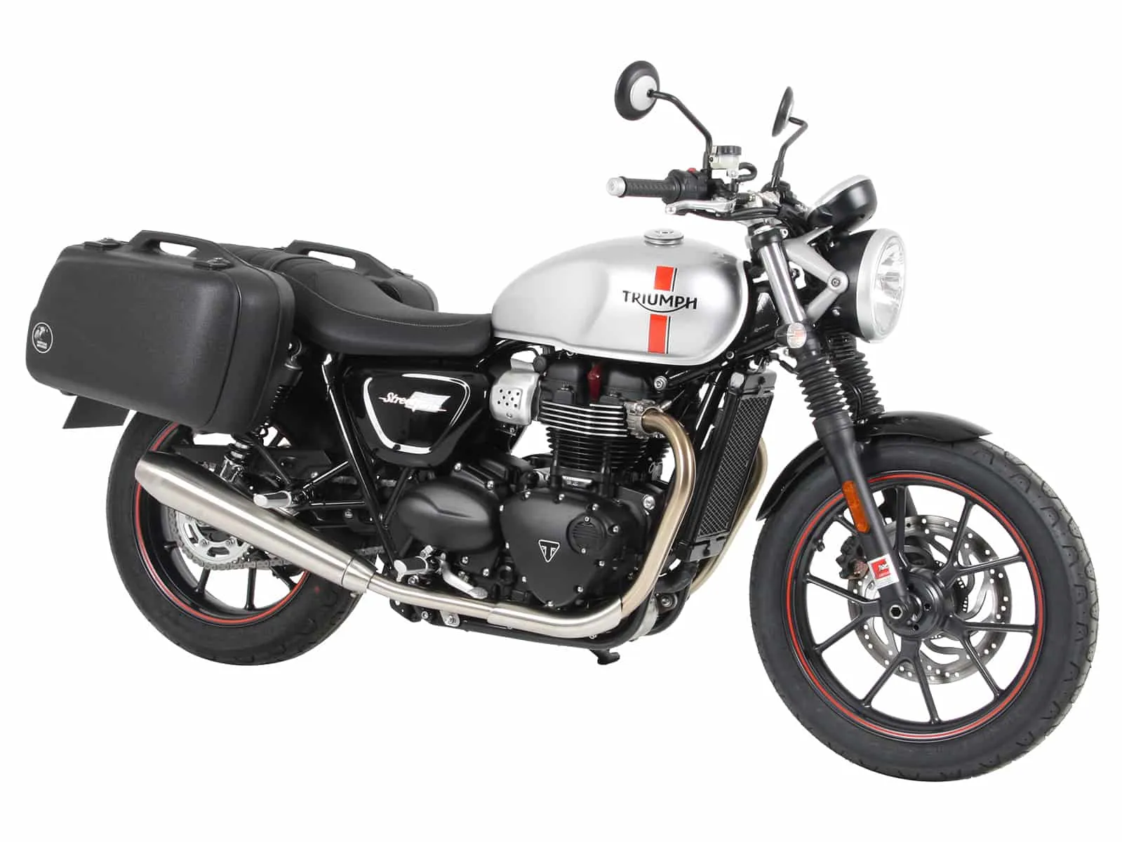 Side case carrier fixed black for Triumph Speed Twin 900 (2023-2024)