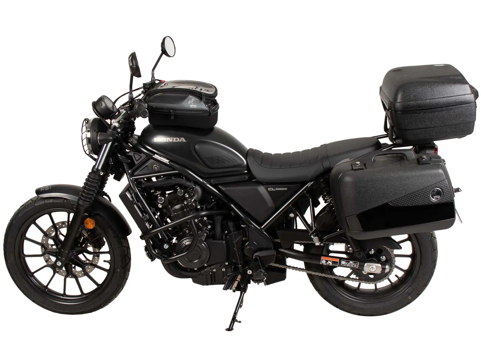 Side pannier rack screwed on one side left black for Honda CL 500 (2023-)