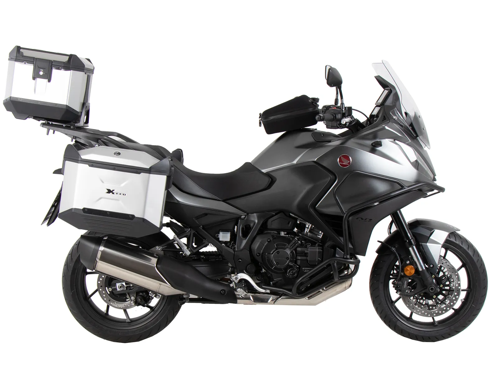 Alurack top case carrier black for combination with original luggage rack black for Honda NT 1100 (2022-2024)