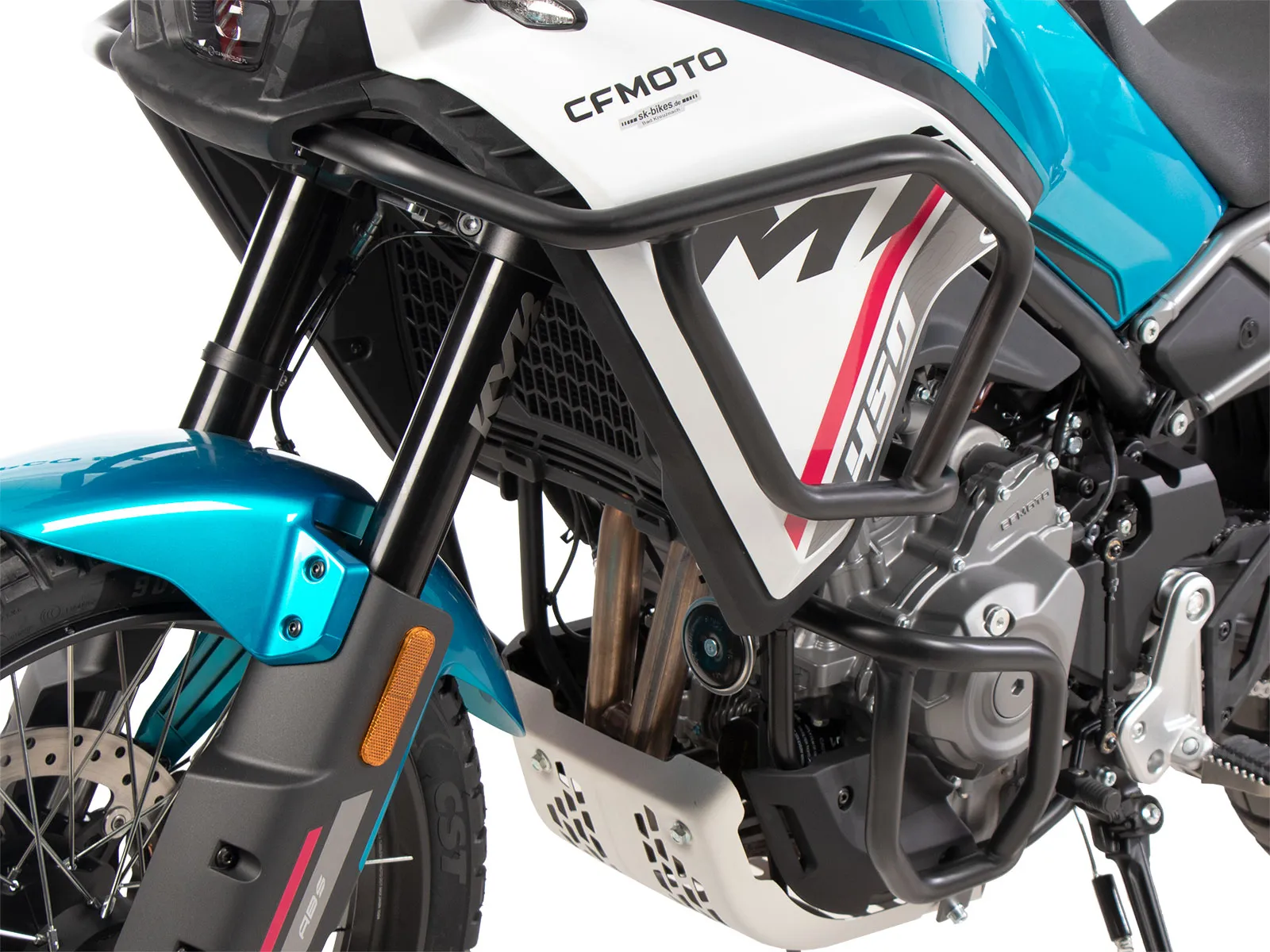 Black tank guard for CF Moto 450 MT (2024-)