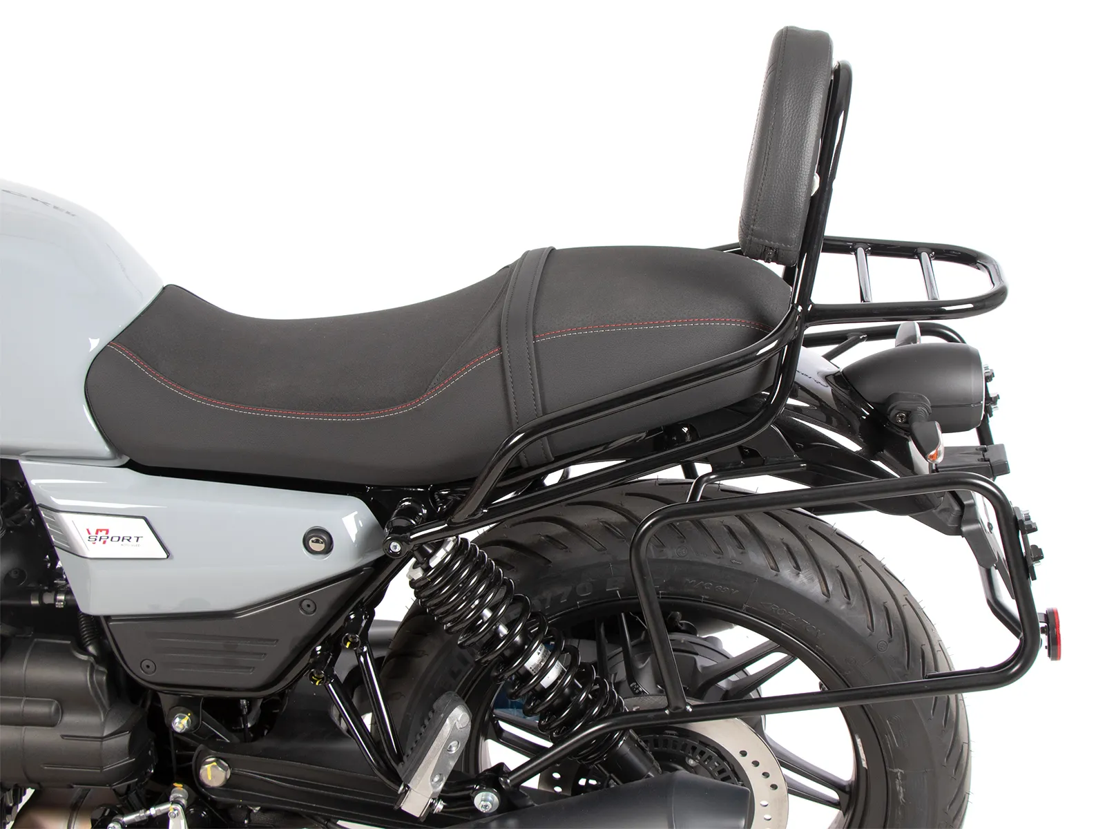 Sissybar with luggage rack black for Moto Guzzi V7 Special (2025-)