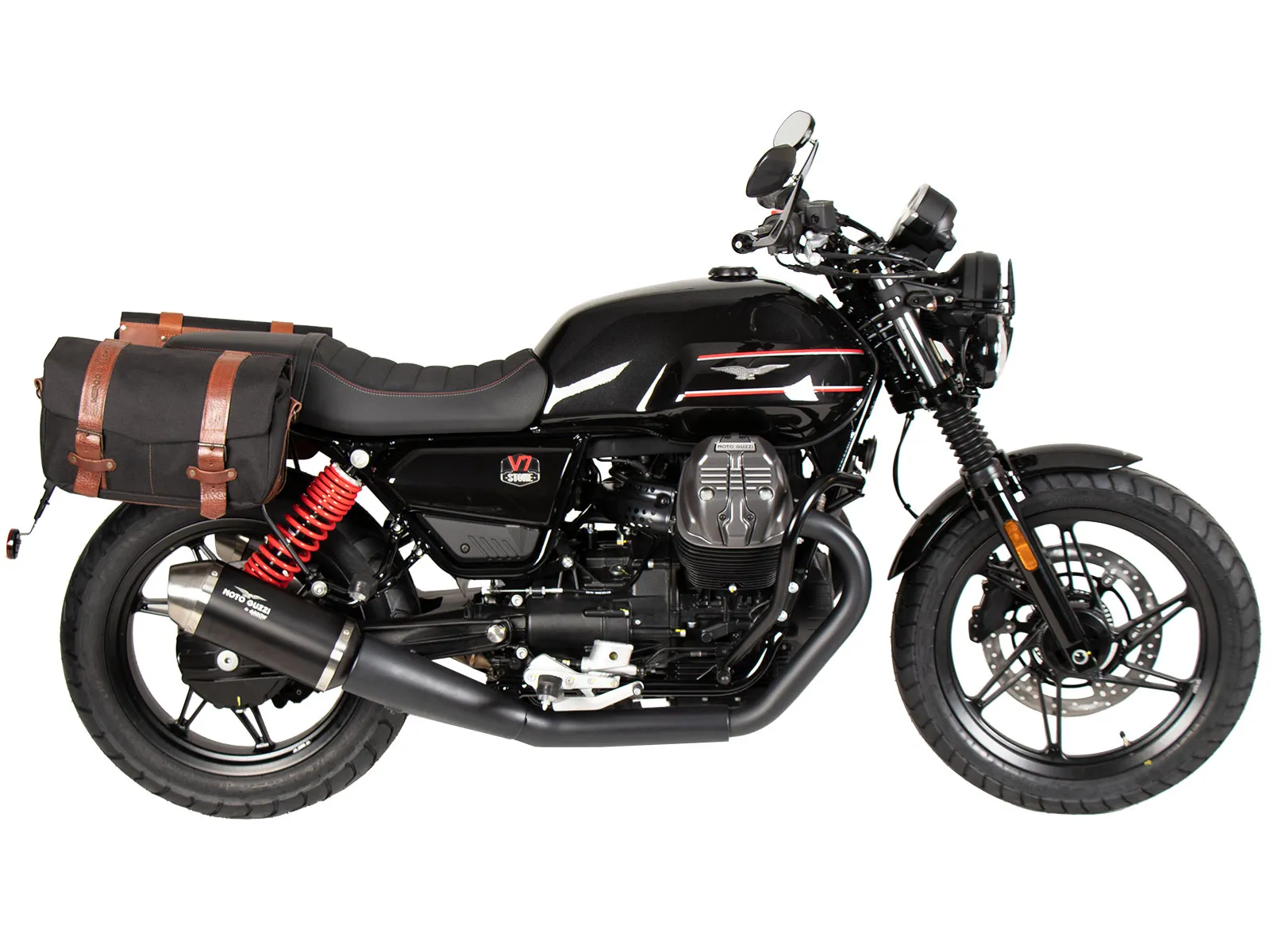 C-Bow side carrier black for Moto Guzzi V7 Stone Special Edition (850cc) (2022-2023)