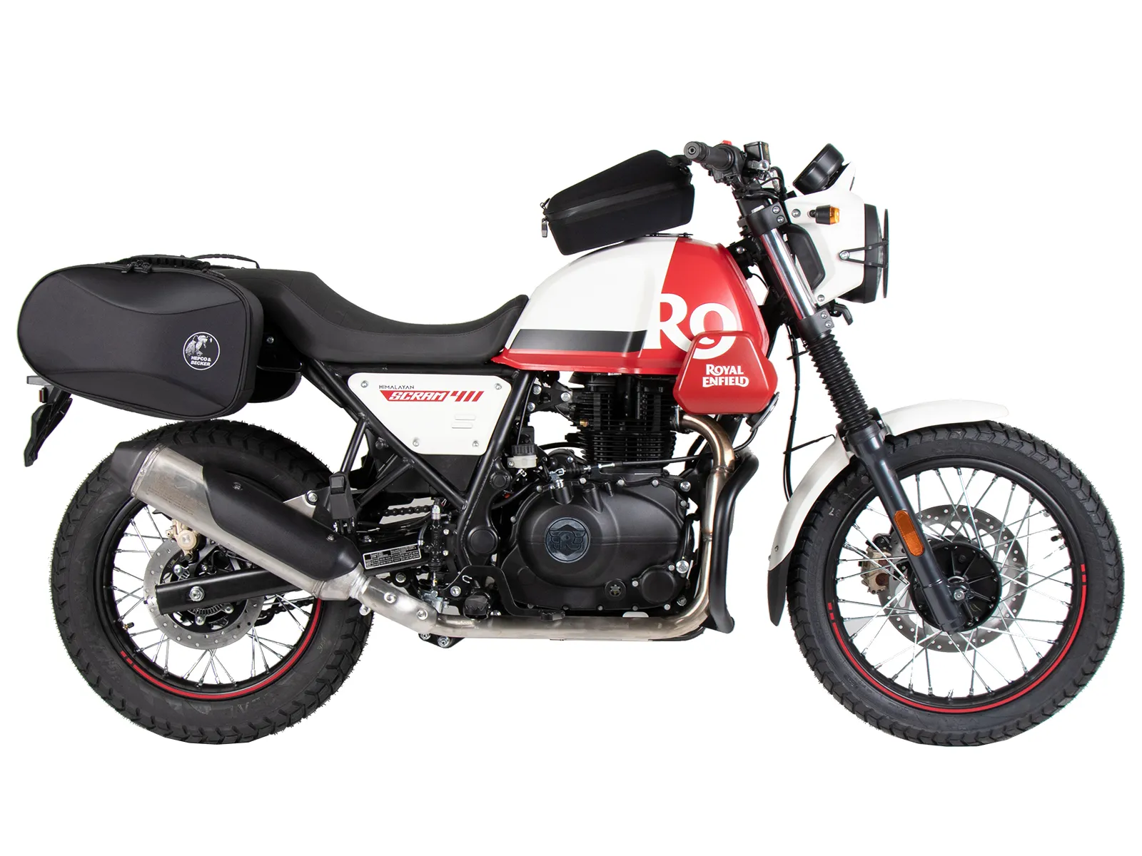 C-Bow side carrier black for Royal Enfield Scram 411 (2022-2024)