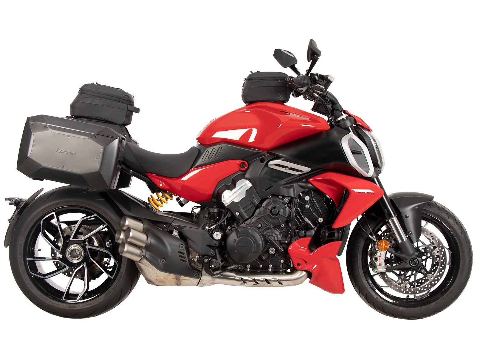 C-Bow side carrier black for Ducati Diavel V4 (2023-)