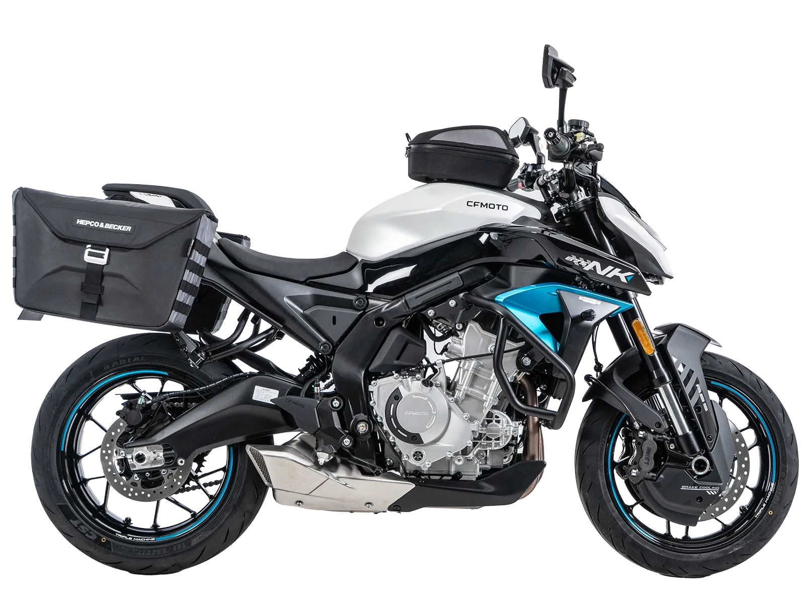 C-Bow side carrier black for CF MOTO 675 NK (2025-)