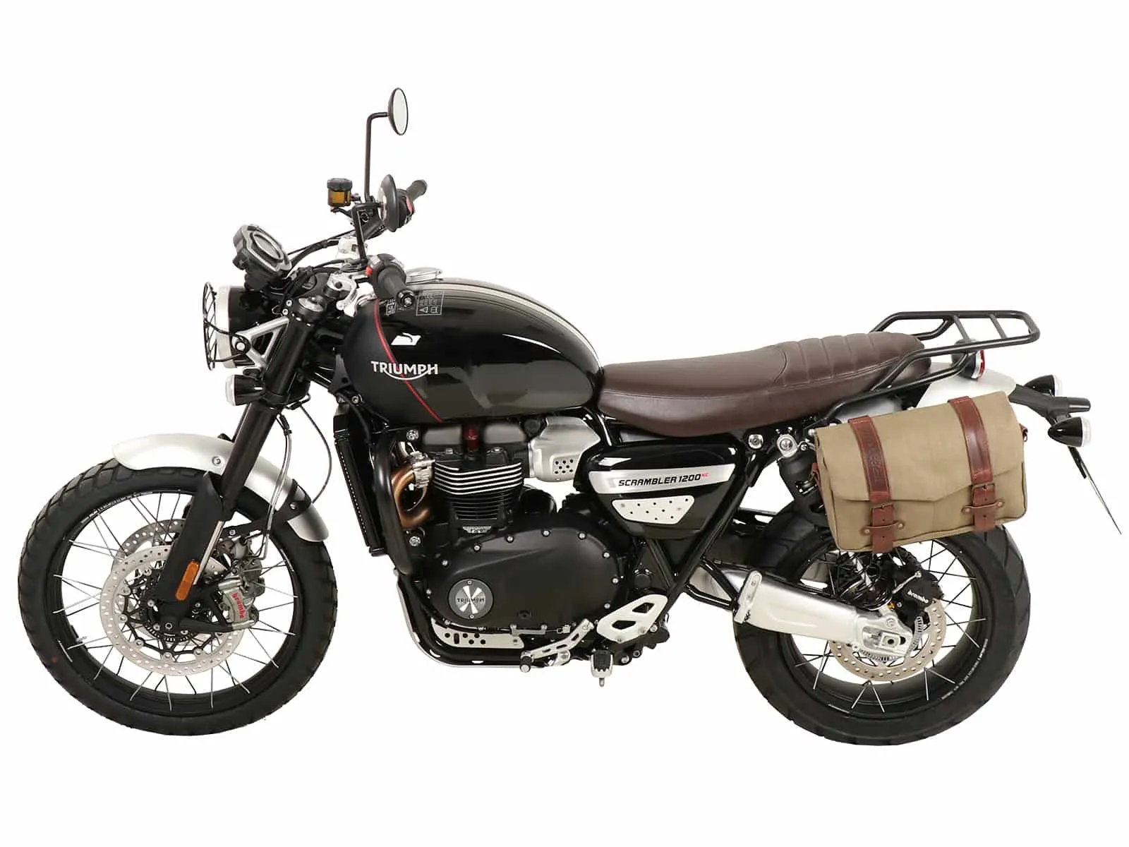C-Bow side carrier one-sided left black for Triumph Scrambler 1200 XC (2019-2023)