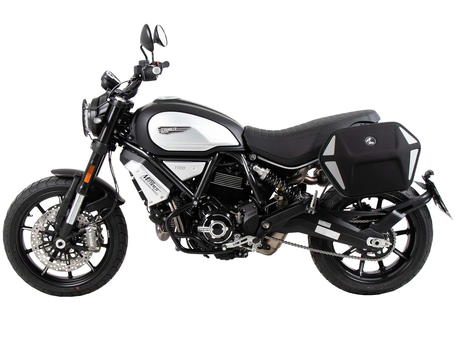 C-Bow side carrier one-sided left black for Ducati Scrambler 1100 Dark Pro/Pro/Sport Pro (2021-2024)