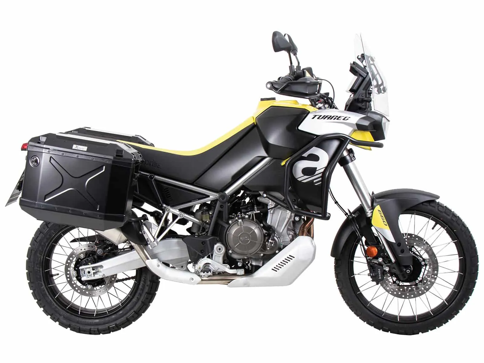 Case carrier set cutout black incl. Xplorer cutout black Case set for Aprilia Tuareg 660 (2022-2024)