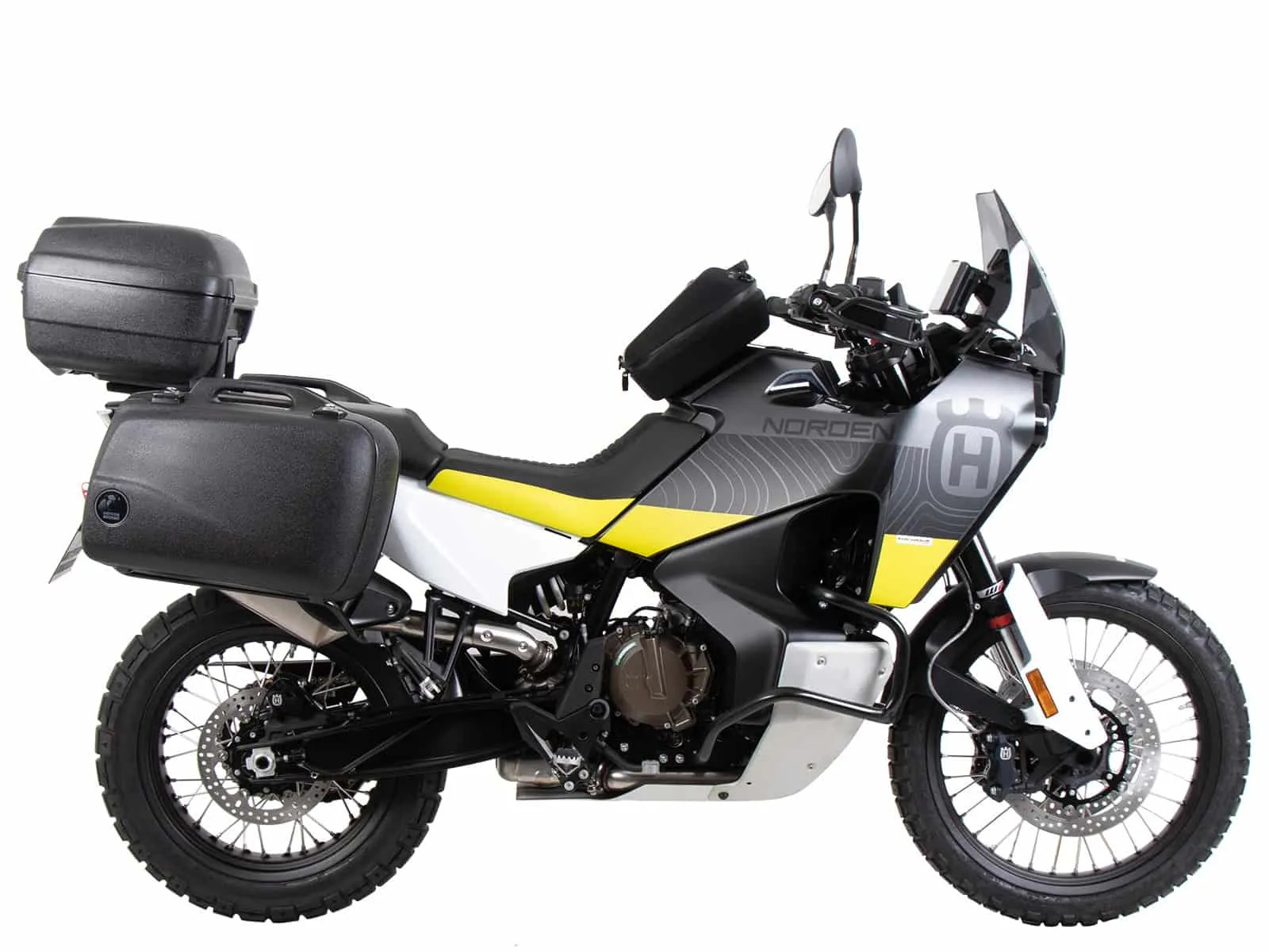 Easyrack top case carrier for combination with original luggage rack black for Husqvarna Norden 901 / Expedition (2022-)