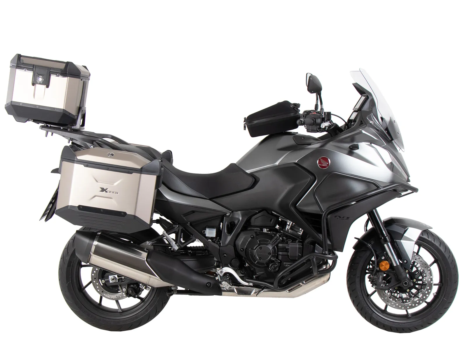 Easyrack top case carrier for combination with original luggage rack black for Honda NT 1100 (2022-2024)