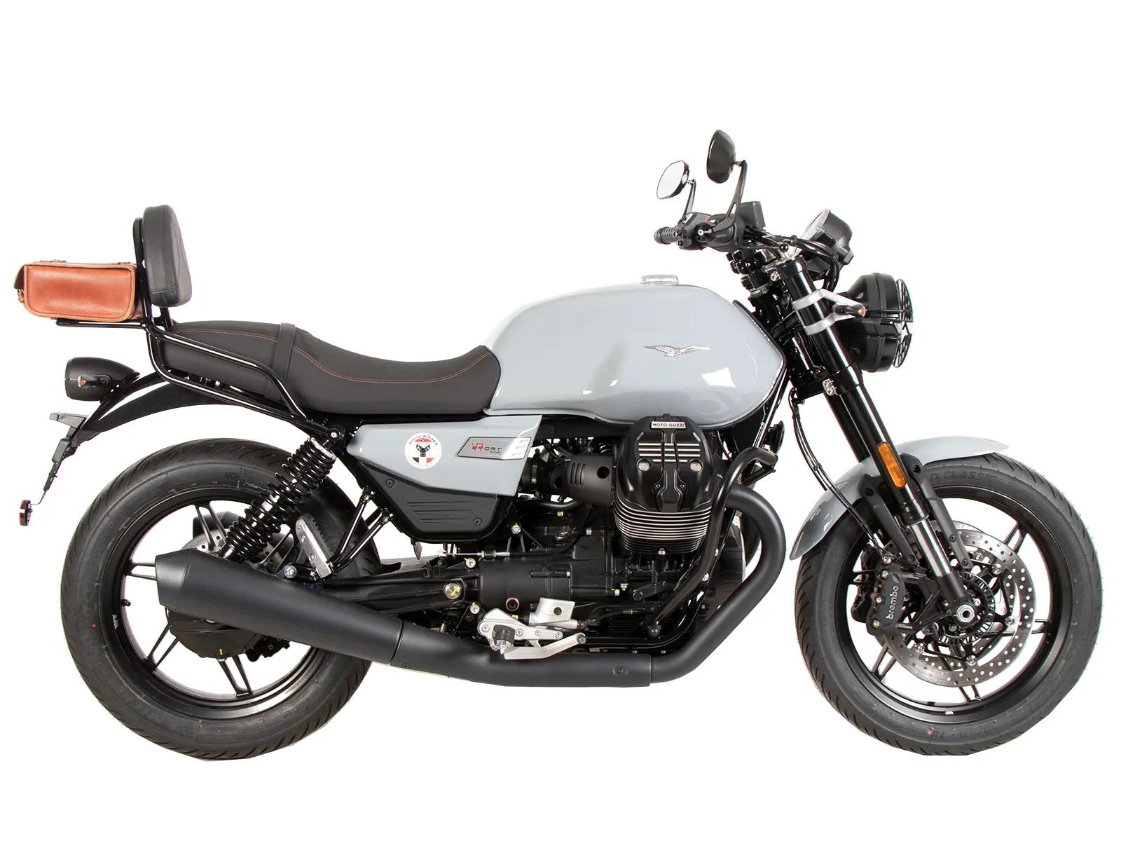 Sissybar with luggage rack black for Moto Guzzi V7 Special (2025-)
