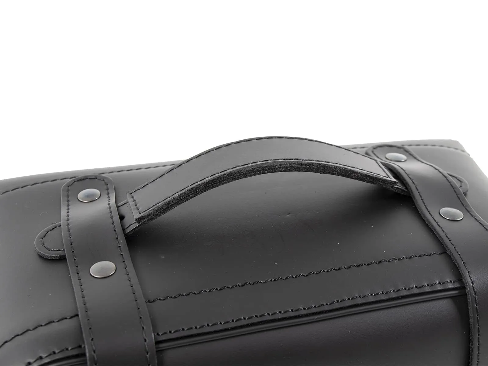 Rugged leather bag set black for C-Bow holder