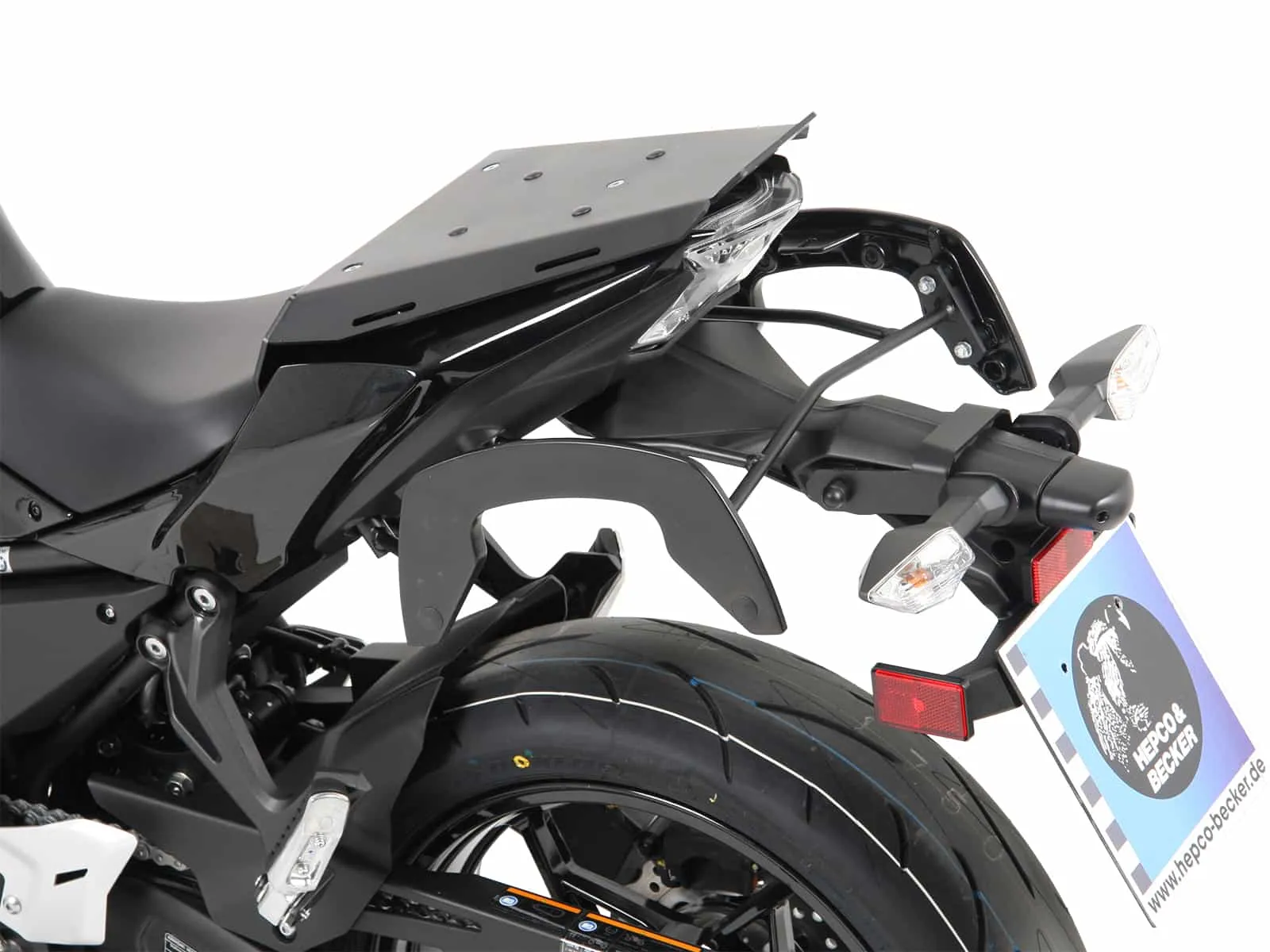 C-Bow side carrier black for Kawasaki Ninja 650 (2017-)
