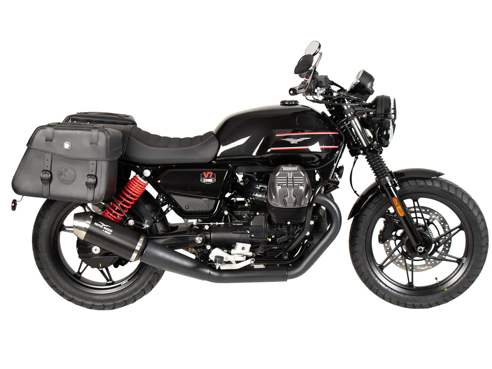 C-Bow side carrier black for Moto Guzzi V7 Stone Special Edition (850cc) (2022-2023)