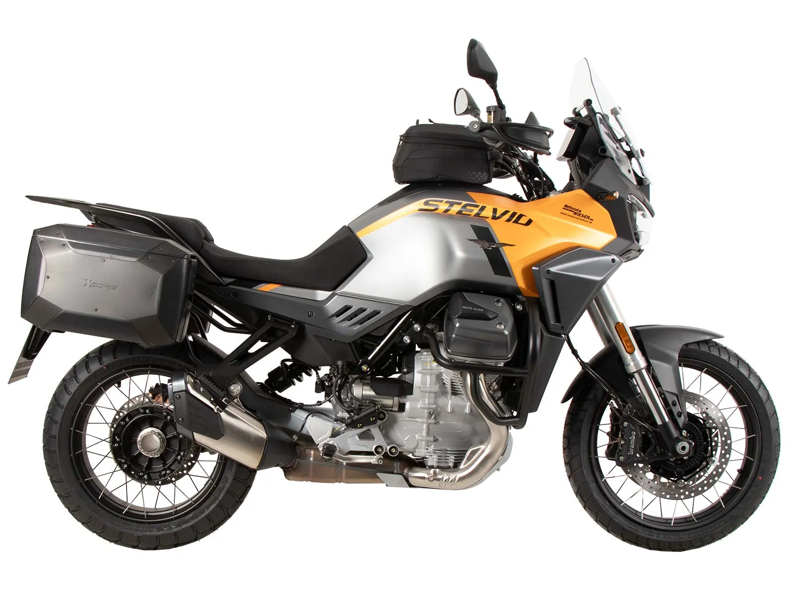 C-Bow side carrier black for Moto Guzzi Stelvio (2024-)