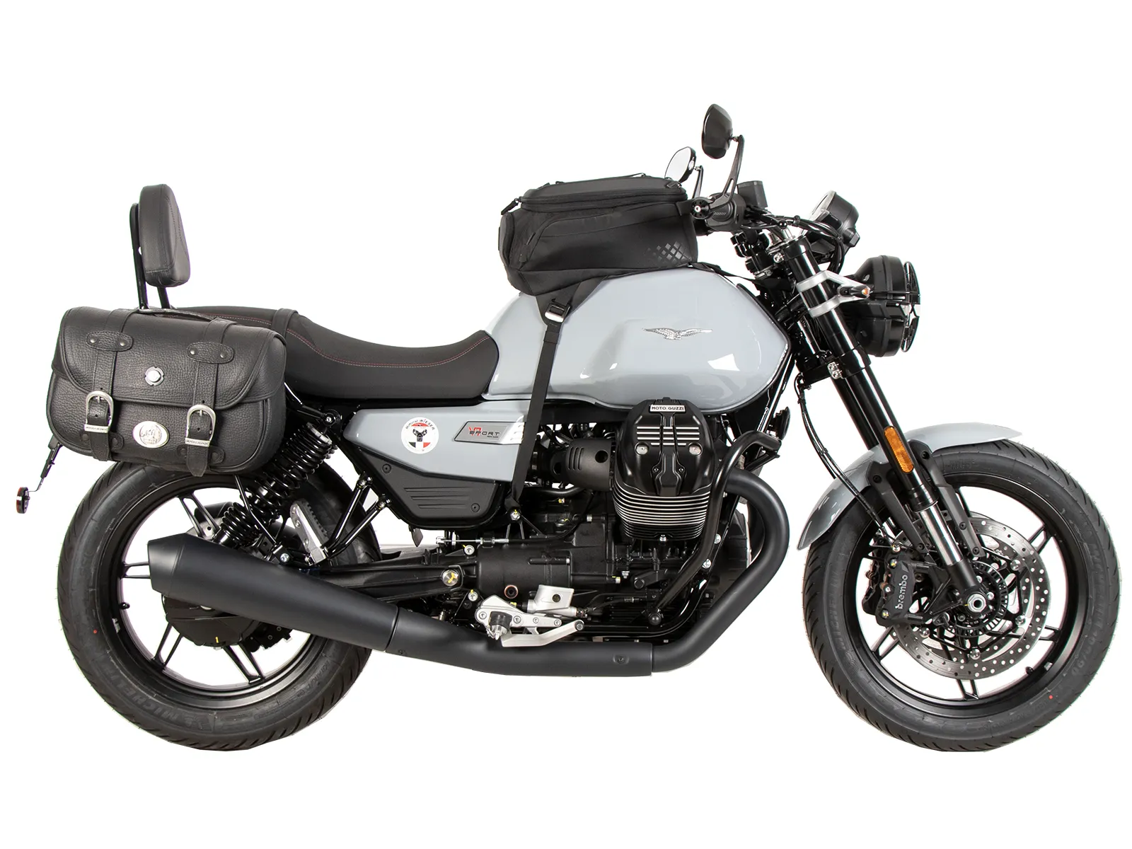 C-Bow side carrier black for Moto Guzzi V7 Sport (2025-)