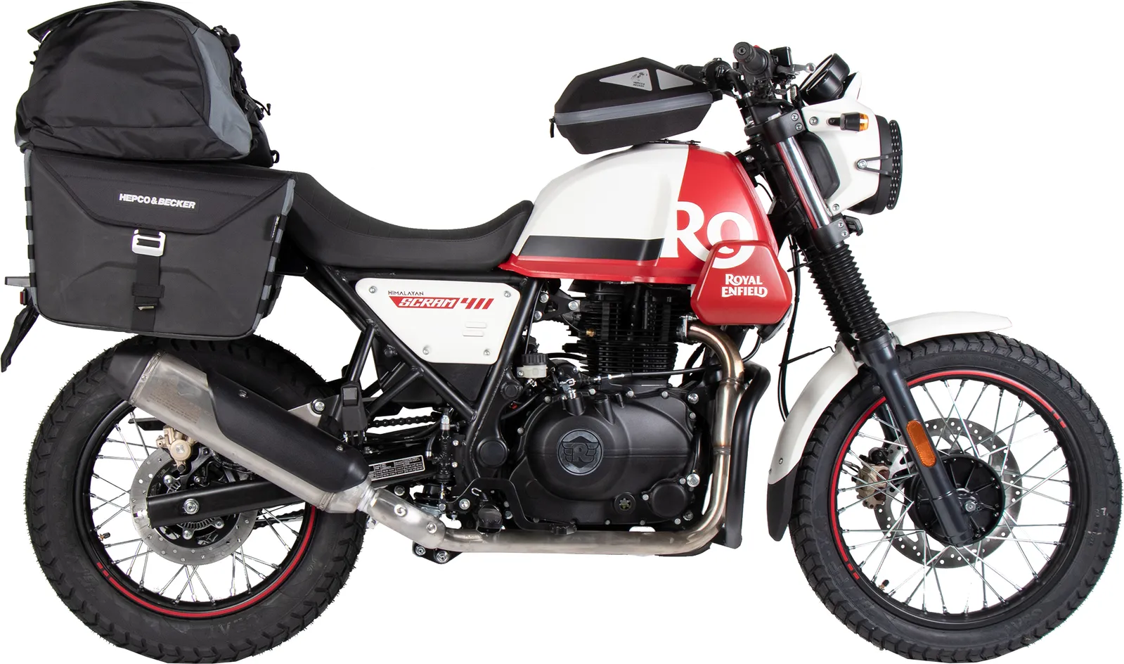 C-Bow side carrier black for Royal Enfield Scram 411 (2022-2024)