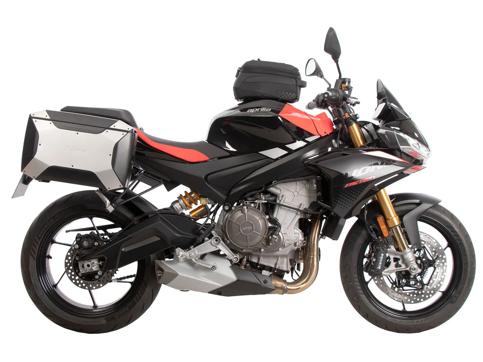 C-Bow side carrier black for Aprilia Tuono 660 Factory (2022-)
