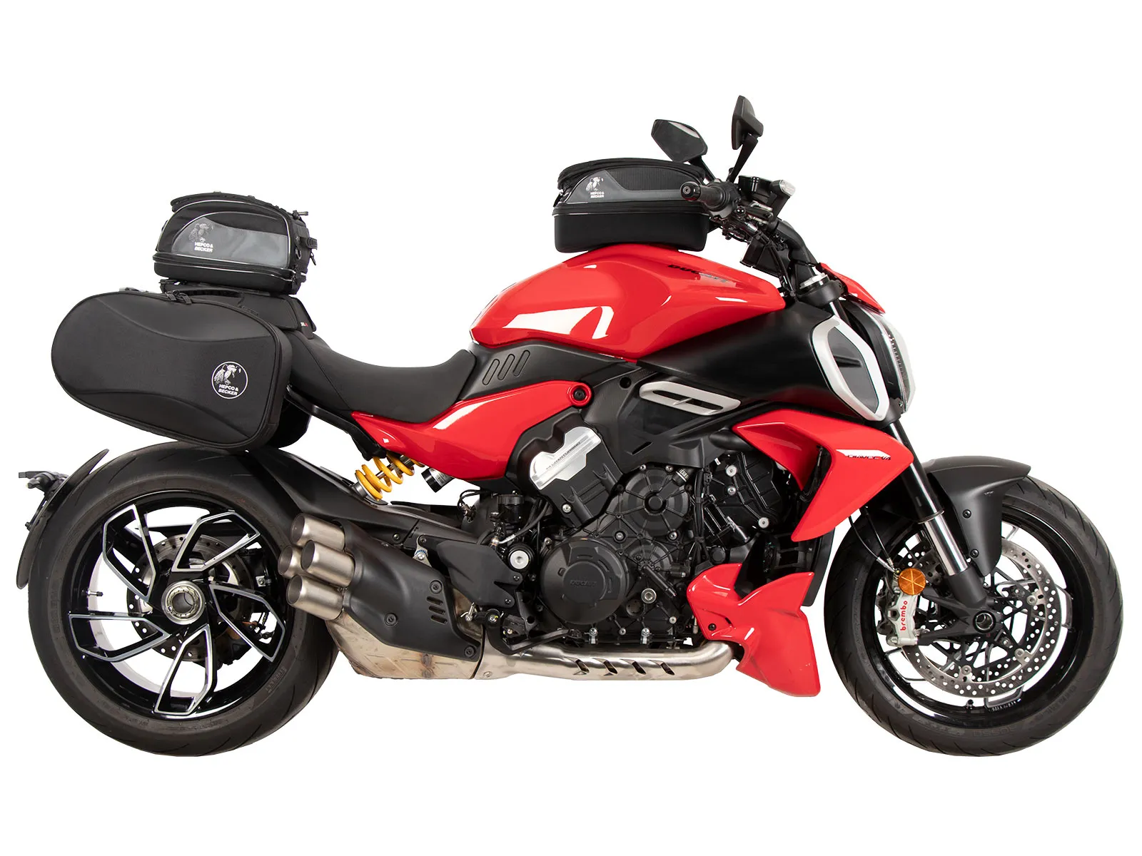 C-Bow side carrier black for Ducati Diavel V4 (2023-)