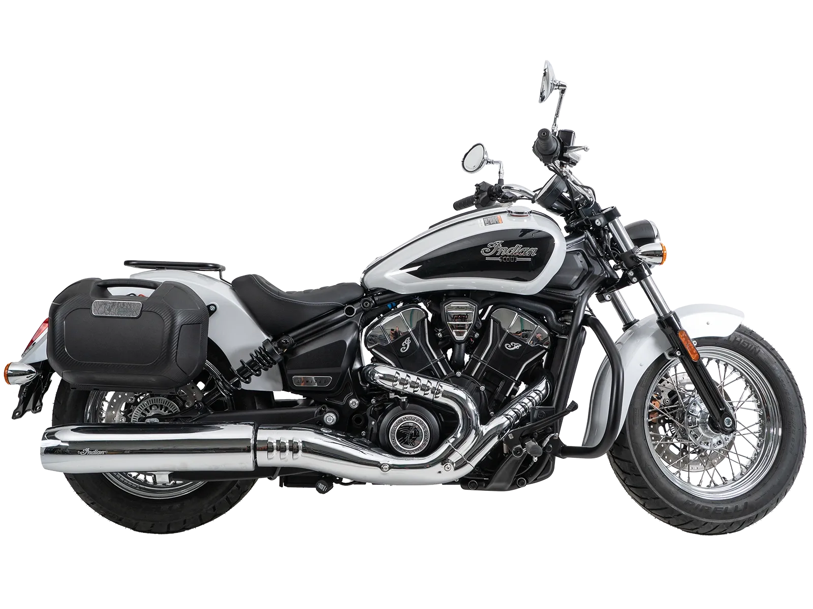 C-Bow side carrier chrome for Indian Scout Classic (2025-)