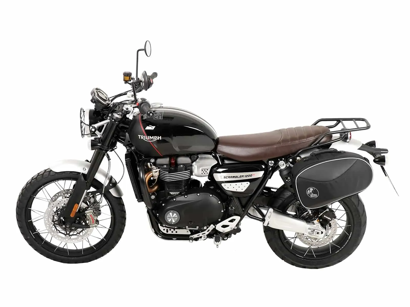 C-Bow side carrier one-sided left black for Triumph Scrambler 1200 XC (2019-2023)