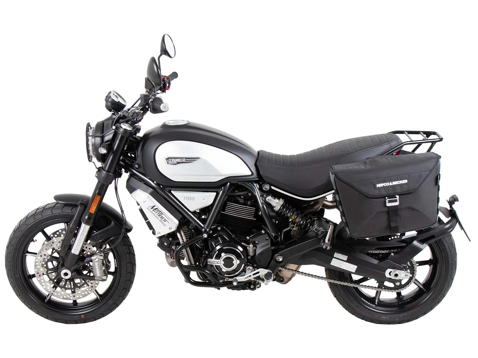 C-Bow side carrier one-sided left black for Ducati Scrambler 1100 Dark Pro/Pro/Sport Pro (2021-2024)