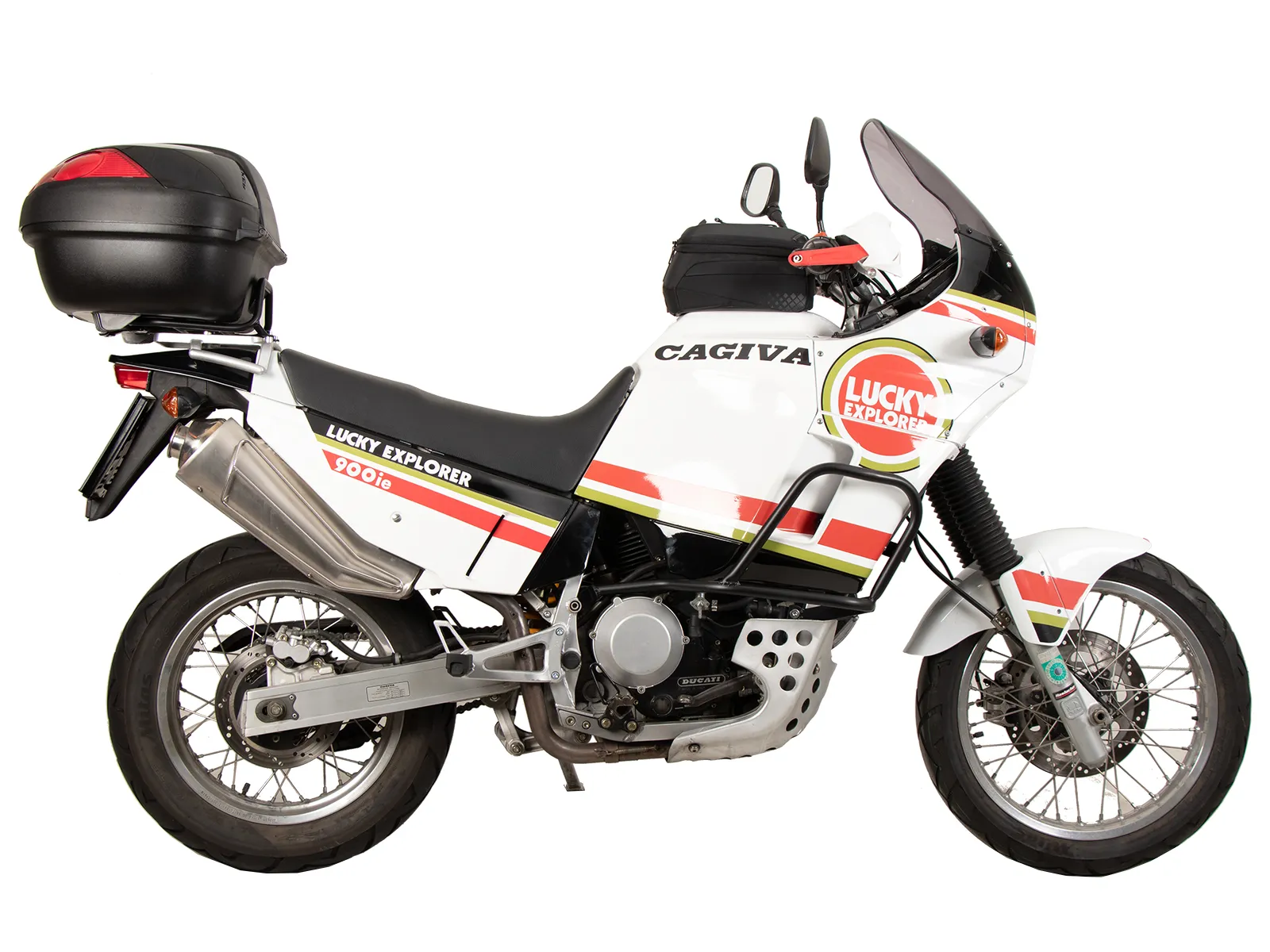 Tubular luggage rack Topcaseträger black for Cagiva Elefant 900 i.e. (1990-1992)