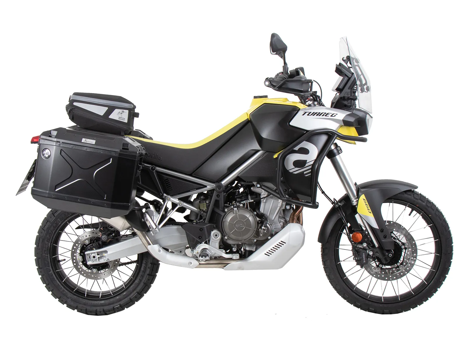 Case carrier set cutout black incl. Xplorer cutout black Case set for Aprilia Tuareg 660 (2022-2024)