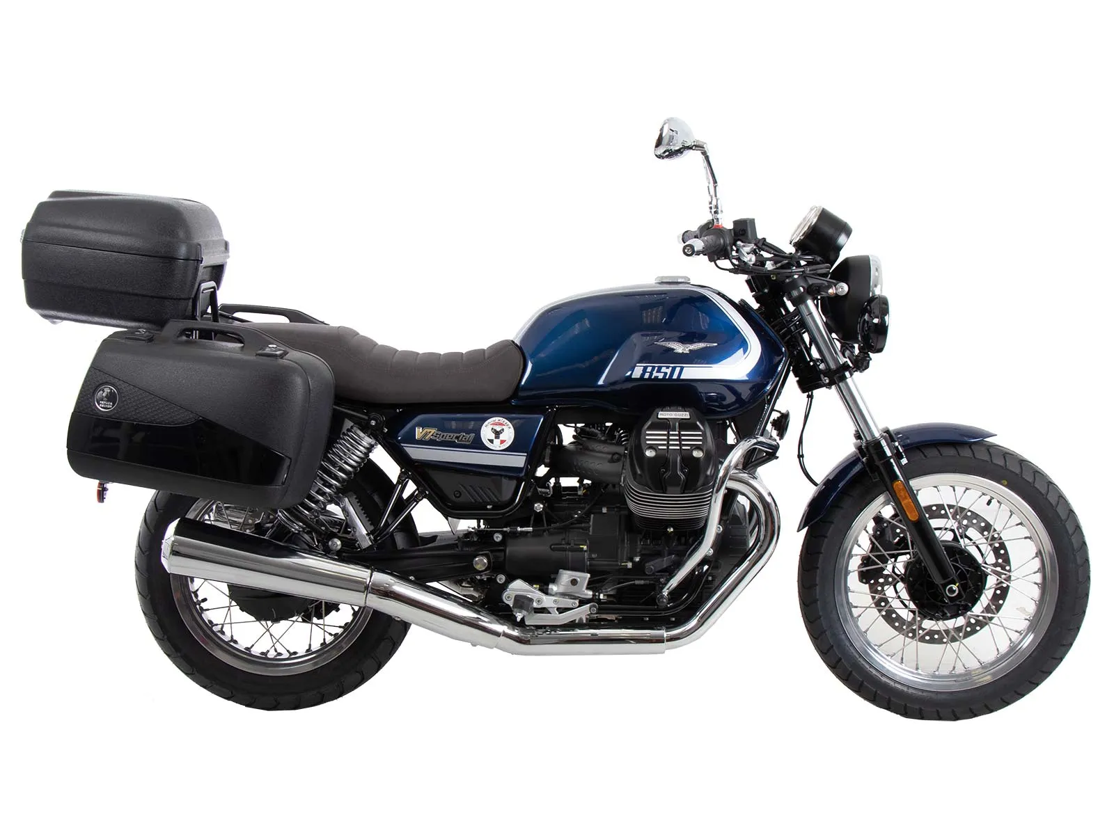 Side case carrier bolted chrome for Moto Guzzi V7 Special (2025-)